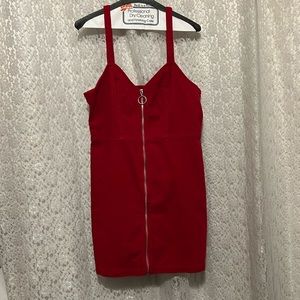 H&M Red Corduroy Dress